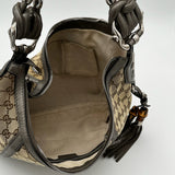 Gucci Monogram Horsebit Hobo Bag