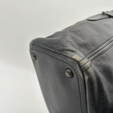 Prada Black Leather Tote Bag