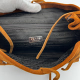 Prada Suede Top Handle Handbag