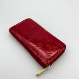 Louis Vuitton Zippy Wallet Vernis Red