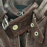 Dolce Gabbana Leather Jacket ital. 54 (L)