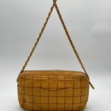 Chanel White Stitch Shoulder Bag