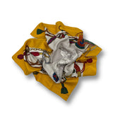 Gucci Horse Print Silk Scarf
