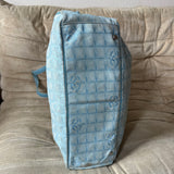 Chanel Travel Line Big Shopper Bag light blue