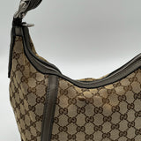 Gucci Monogram Horsebit Hobo Bag