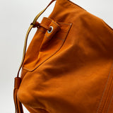 Prada Orange Leather Hand Bag