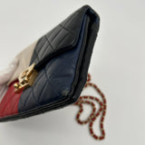 Chanel Lambskin Quilted Colorblock Mini Crossbody Bag