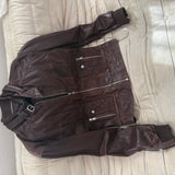Dolce Gabbana Leather Jacket ital. 54 (L)