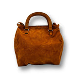 Prada Suede Top Handle Handbag