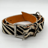 Junya Watanabe Zebra Fur Leather Belt