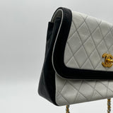 Chanel Two-Tone Flap Bag with Pouch