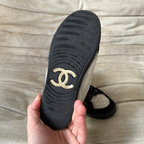 Chanel Double Zip Hightop Sneaker 38