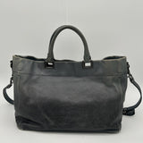 Prada Black Leather Tote Bag