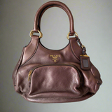 Prada Leather Hobo Shoulder Bag