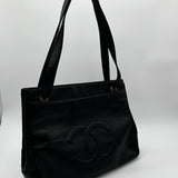 Chanel Classic CC Leather Tote Bag