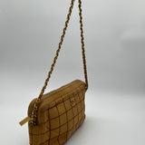 Chanel White Stitch Shoulder Bag