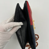 Chanel Lambskin Quilted Colorblock Mini Crossbody Bag