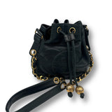 Chanel CC Lambskin Drawstring Bag