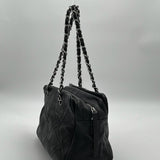 Chanel Diamond Stitch Leather Shoulder Bag