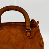 Prada Suede Top Handle Handbag