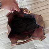 Prada Leather Hobo Shoulder Bag