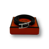 Hermes Api Bracelet black leather