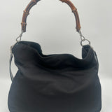 Gucci Bamboo Handle Two Way Tote Bag