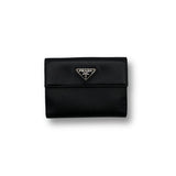 Prada Grey Saffiano Leather Wallet