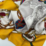 Gucci Horse Print Silk Scarf