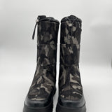 Prada Camouflage Print Nylon Snow Boots