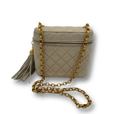 Chanel Quilted Suede Bag