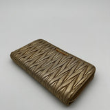 Miu Miu Matelasse Leather Zippy Wallet