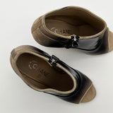 Chanel Ivory Black Heels 37 1/2