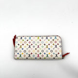 Louis Vuitton Zippy Wallet Monogram White