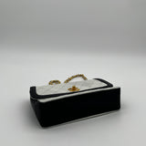 Chanel Two-Tone Flap Bag with Pouch