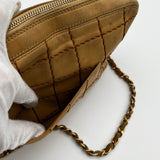 Chanel White Stitch Shoulder Bag