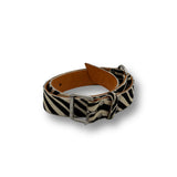 Junya Watanabe Zebra Fur Leather Belt