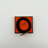Hermes Api Bracelet black leather