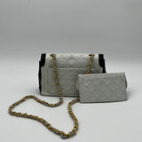 Chanel Two-Tone Flap Bag with Pouch