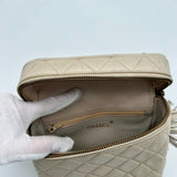 Chanel Quilted Suede Bag