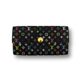 Louis Vuitton Multicolor Murakami Wallet black