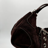 Prada Scamosciato Suede Buckle Bag