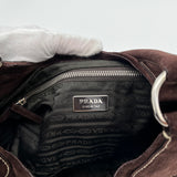 Prada Scamosciato Suede Buckle Bag