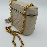 Chanel Quilted Suede Bag