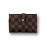 Louis Vuitton Kisslock Wallet Damier Ebene