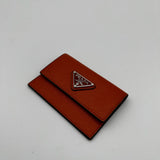 Prada Saffiano Leather Cardholder orange