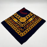 Chanel Silk Scarf Navy