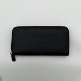 Prada Saffiano Leather Zippy Wallet black