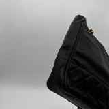 Chanel black quilted Lambskin chain Bag