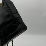 Chanel black quilted Lambskin chain Bag